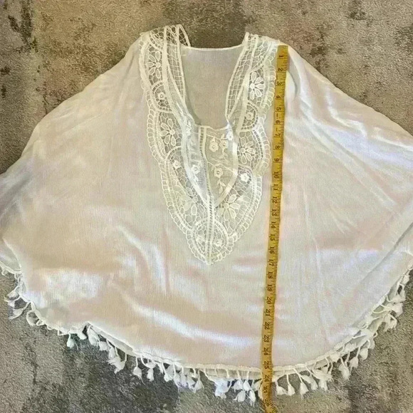 Women’s White Bathing Suit Cover Up - Picture 8 of 8